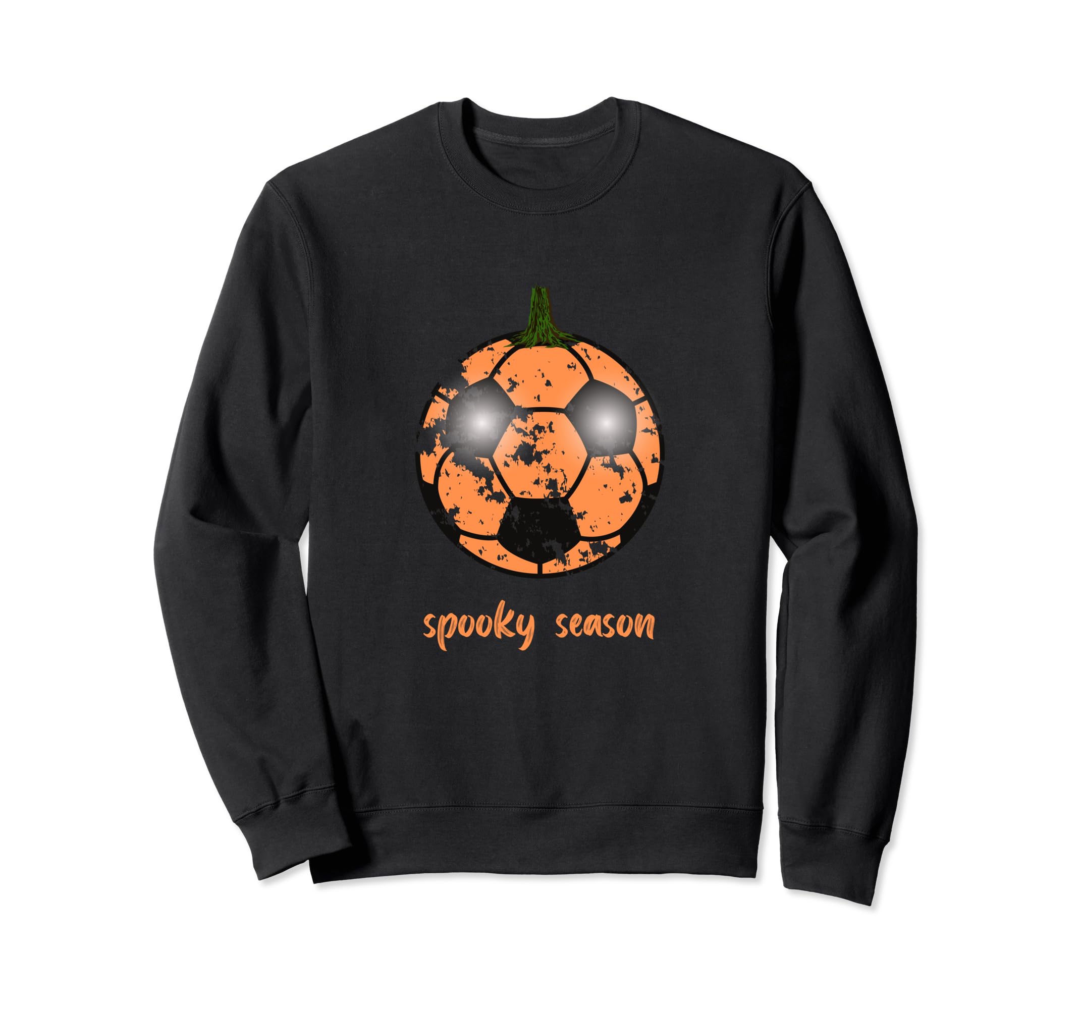 Spooky Season Soccer Ball Sweatshirt - Casual Everyday Wear Men Women