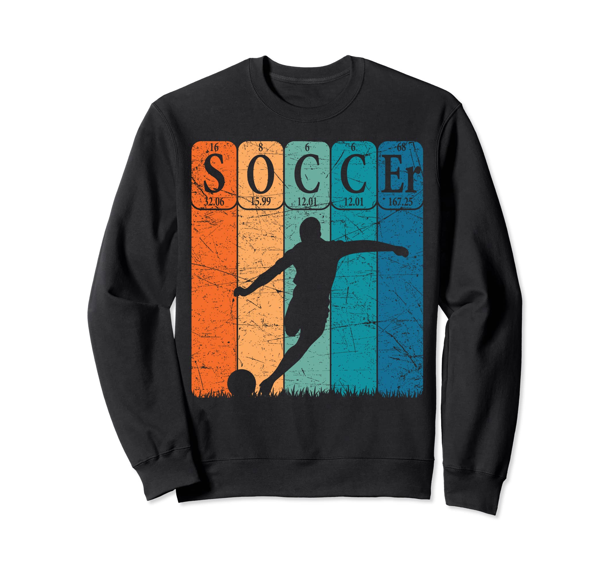 Soccer Periodic Table Elements Sweatshirt - Fun Novelty Design Men Women