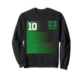 Brazil Gift Flag Brazilian Fan Samba Sweatshirt - Unique Graphic Unisex