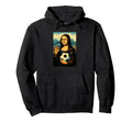Mona Lisa Loves Soccer Comic Hoodie - Novelty Apparel Men Women