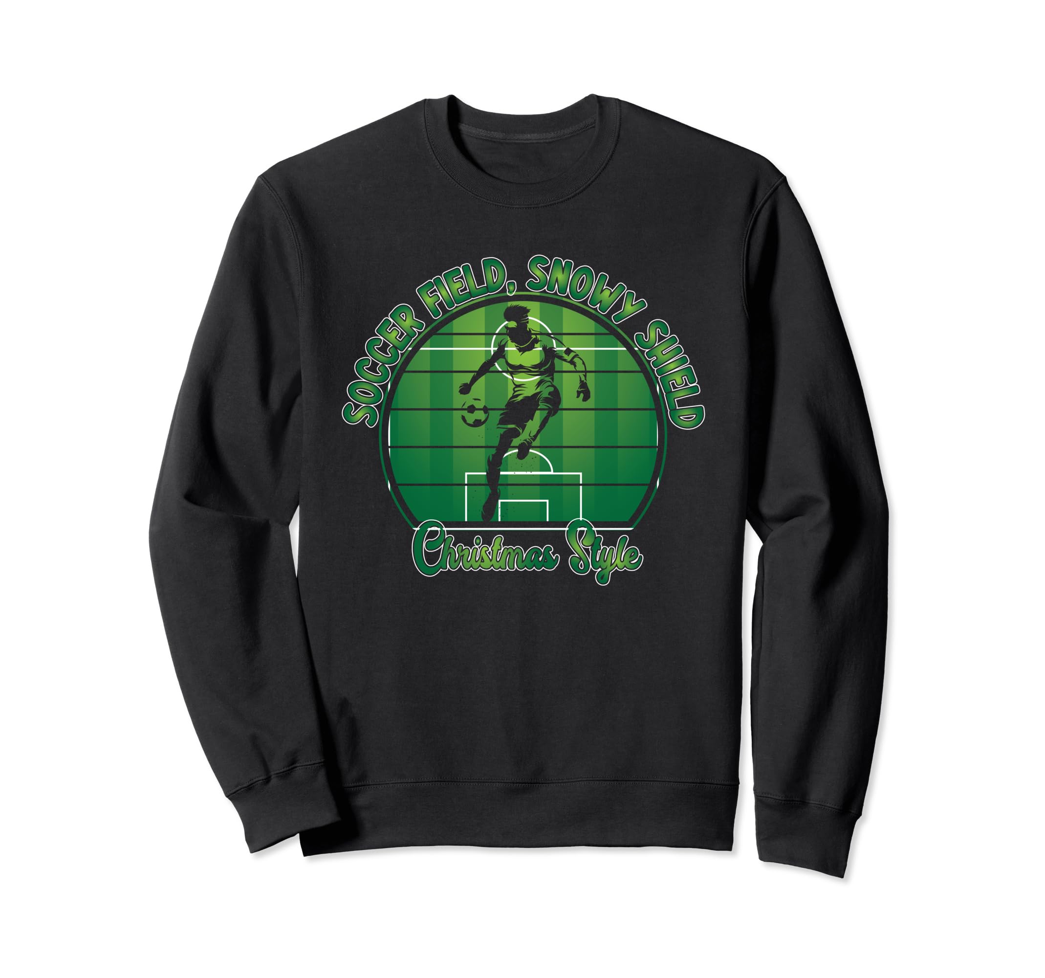 Holiday Sports Soccer Santa Goalkeeper Sweatshirt - Unique Graphic Unisex