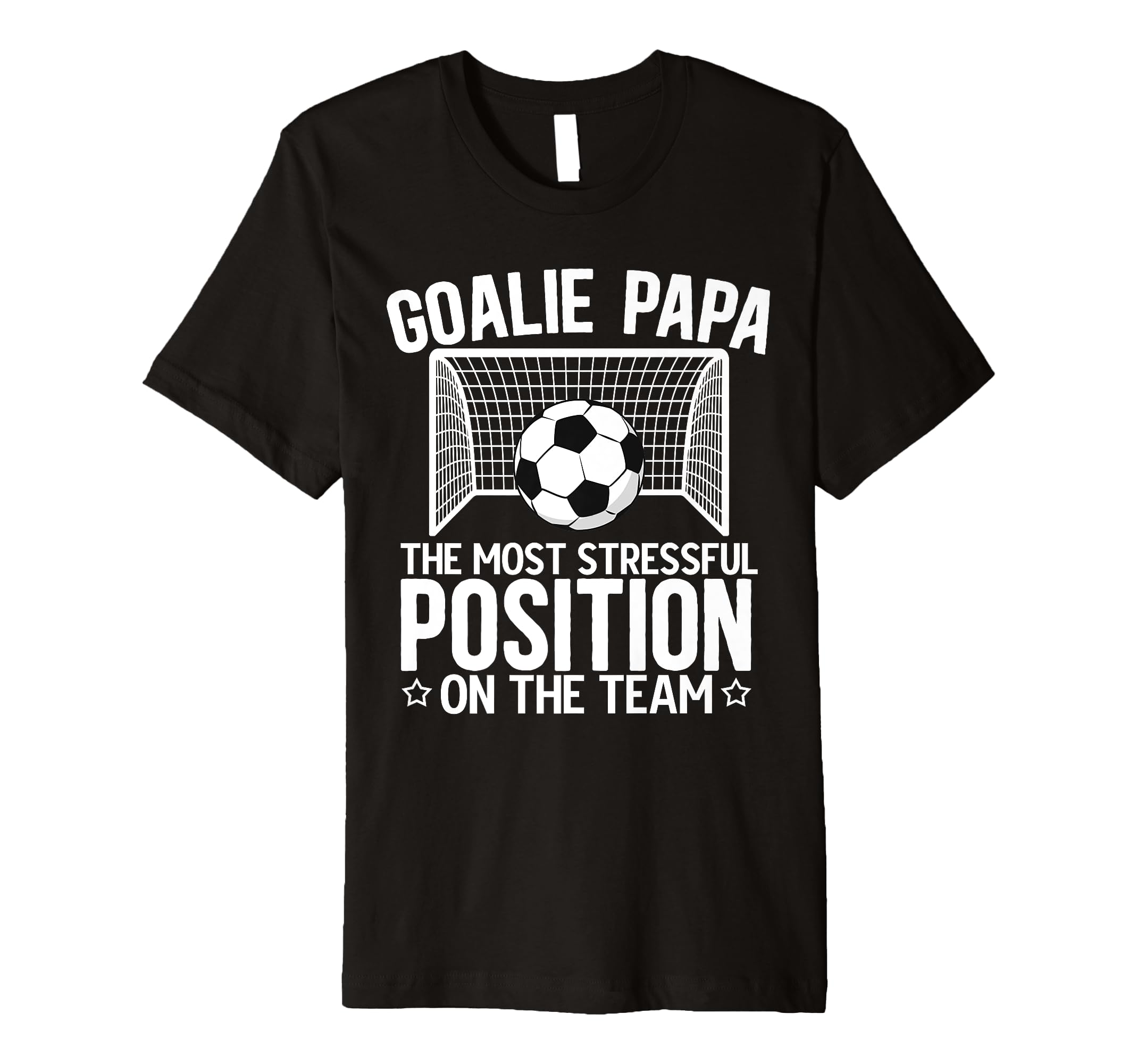 Mens Soccer Goalie Papa Funny Papa T-Shirt - Fun Novelty Design Men Women