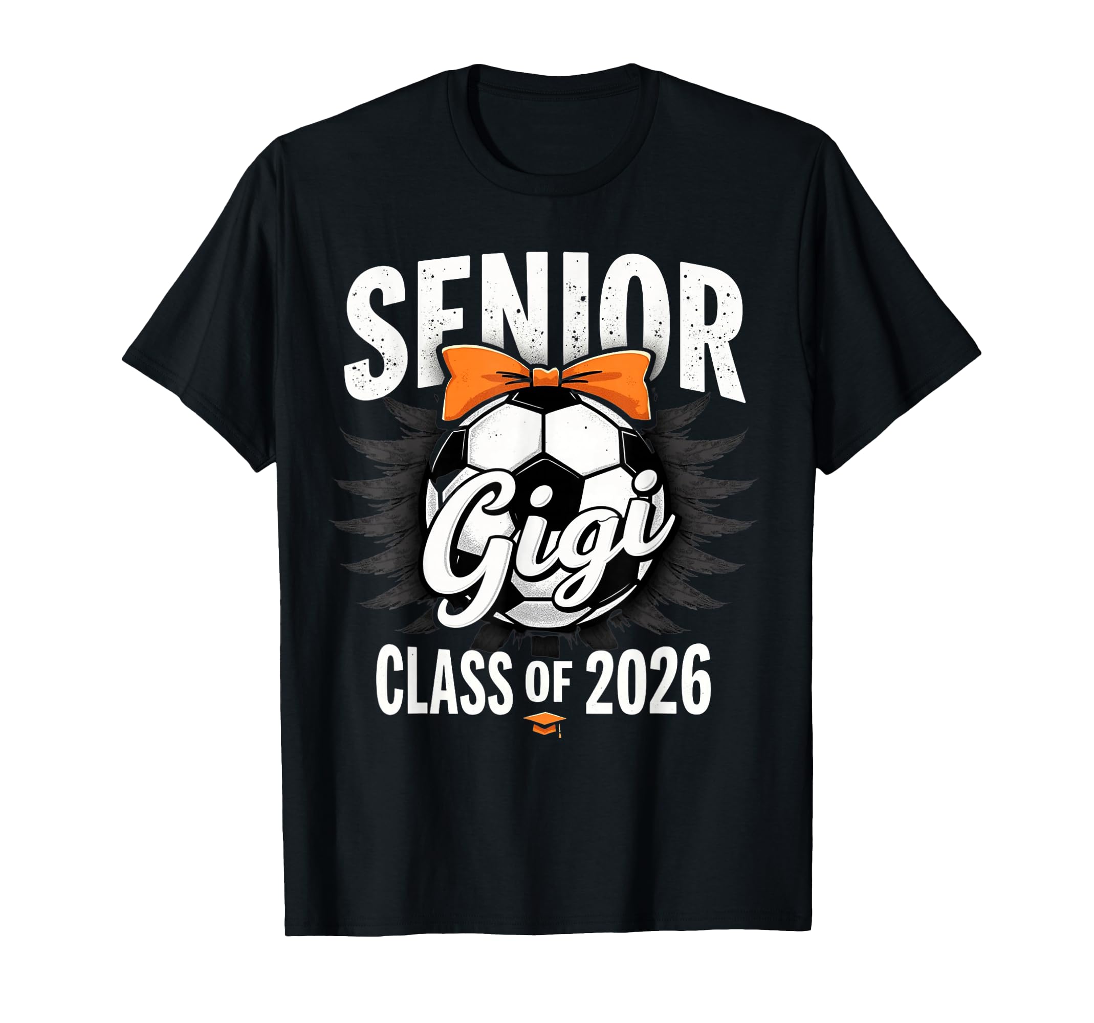 Senior Gigi 2026 Soccer Mama Coquette T-Shirt - Graphic Print for Adults