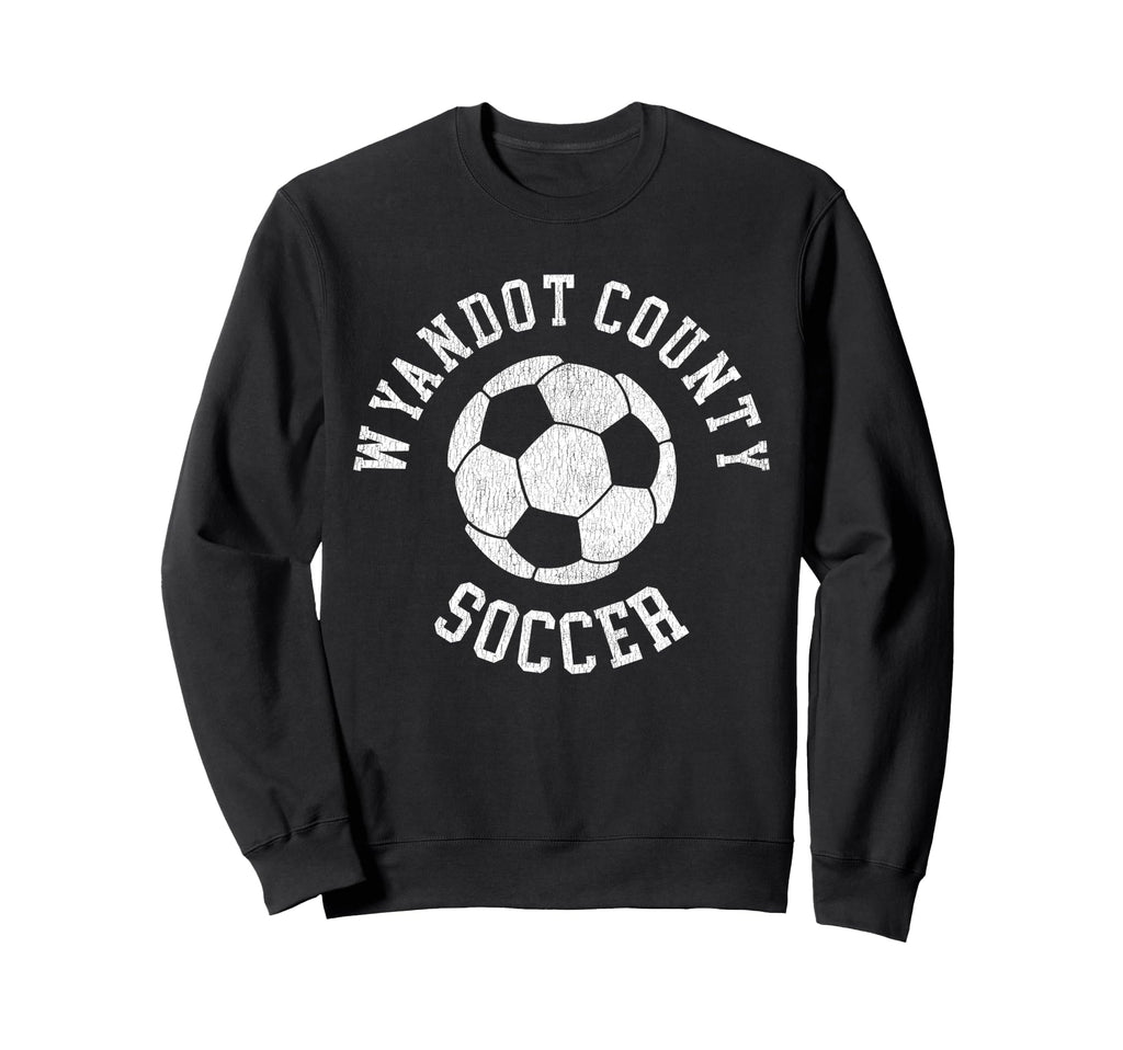 Wyandot County Soccer Distressed 90S Sweatshirt - Streetwear Style Unisex