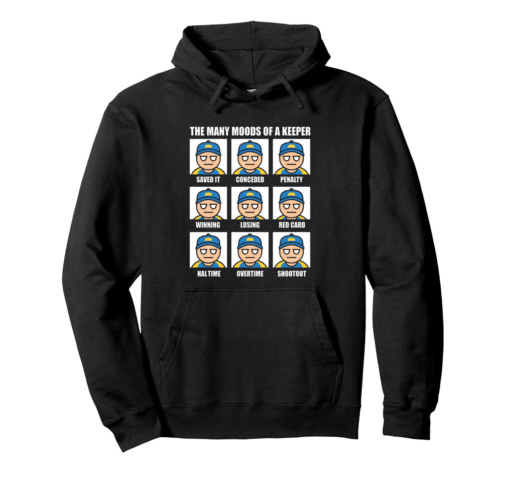 Many Moods Goalkeeper Soccer Football Hoodie - Streetwear Style Unisex