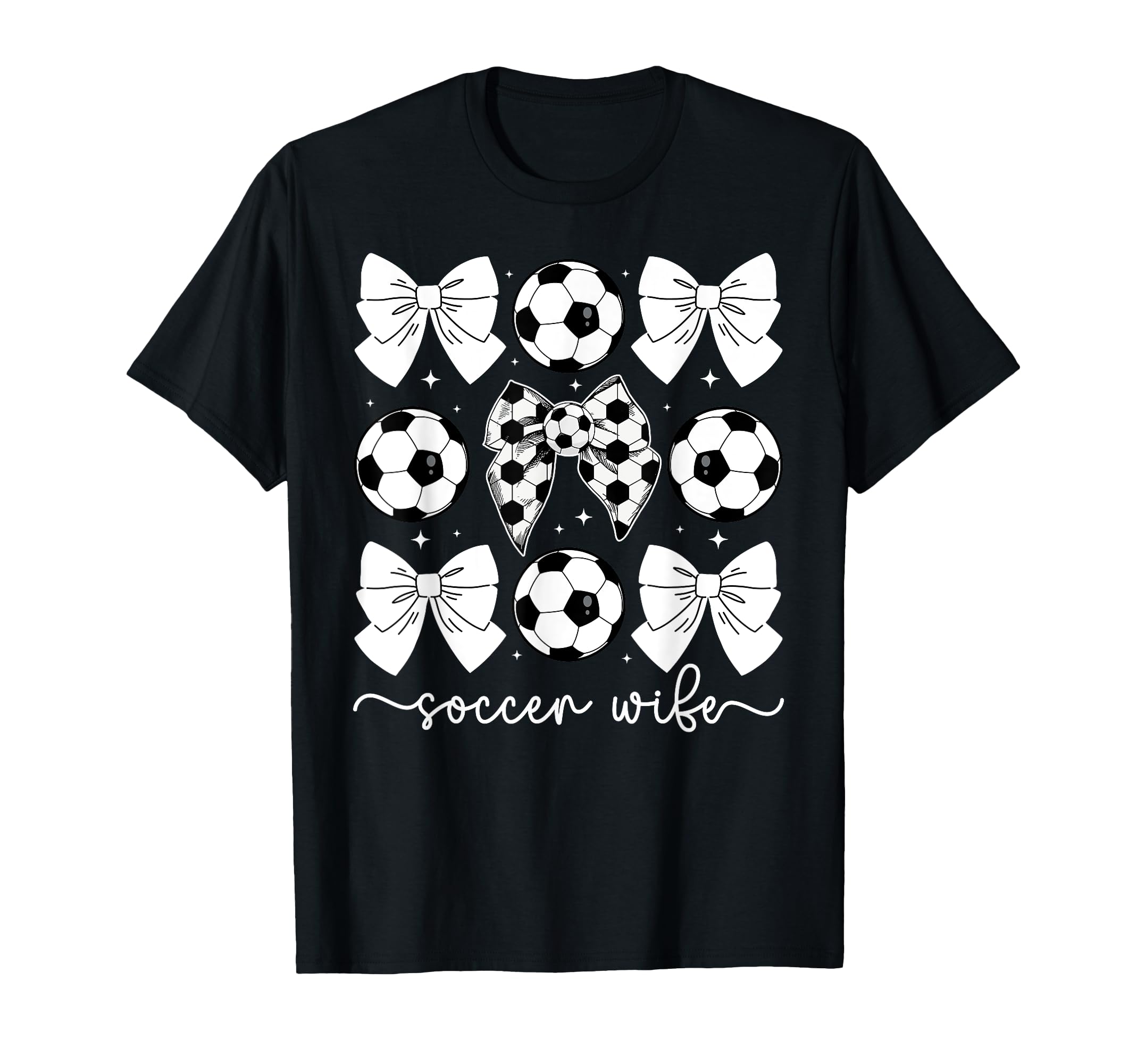 Soccer Wife Coquette Wife Soccer Player T-Shirt - Novelty Apparel Men Women
