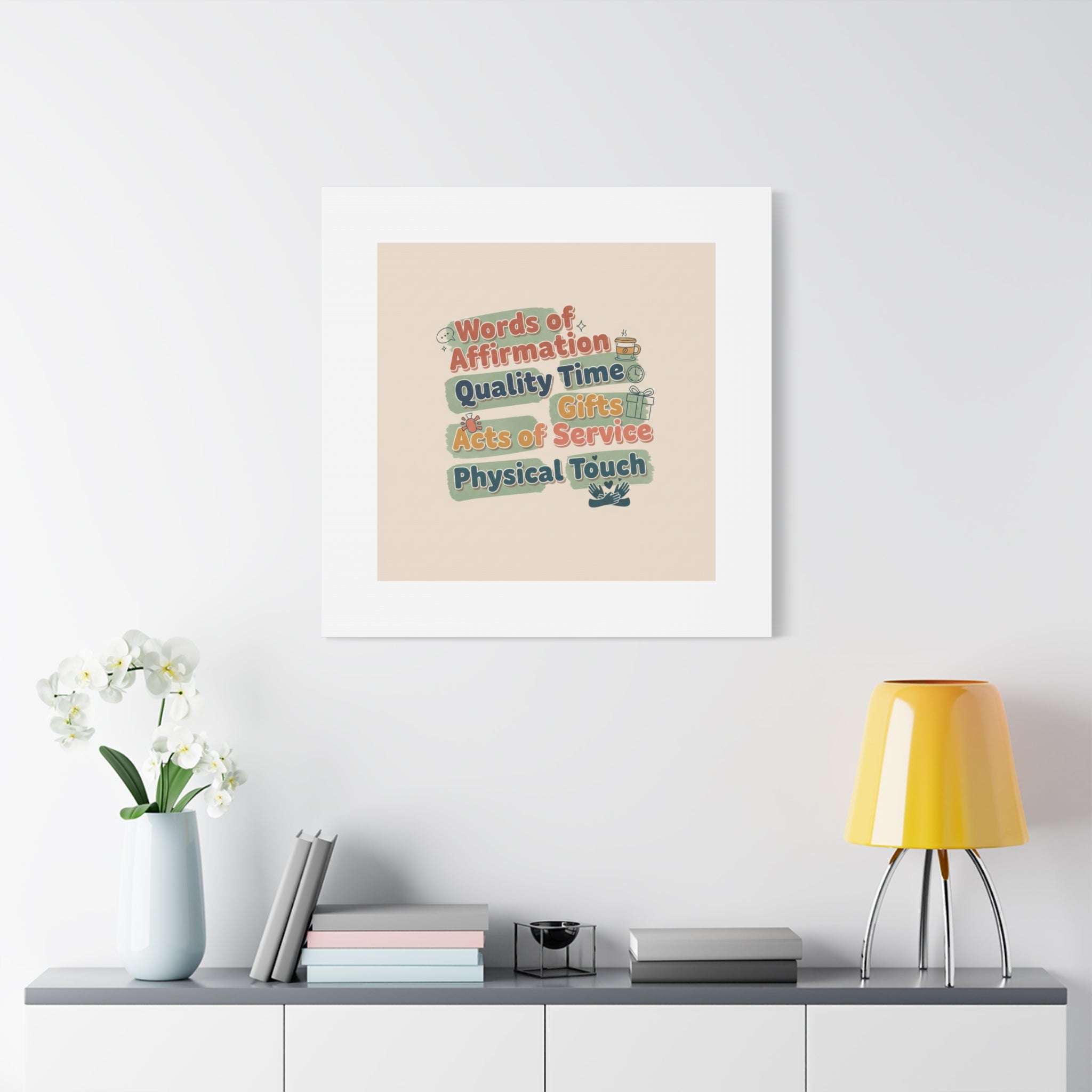 Love Languages List Matte Canvas Wall Art | love language meme, relationship humor