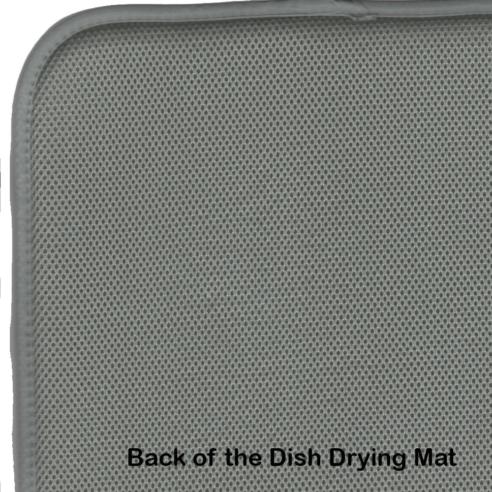 Rottweiler Dish Drying Mat Absorbent Dish Drying Mat Pad for Kitchen Counter Dish Drainer Mat for Countertop, 14 x 21", Multicolor