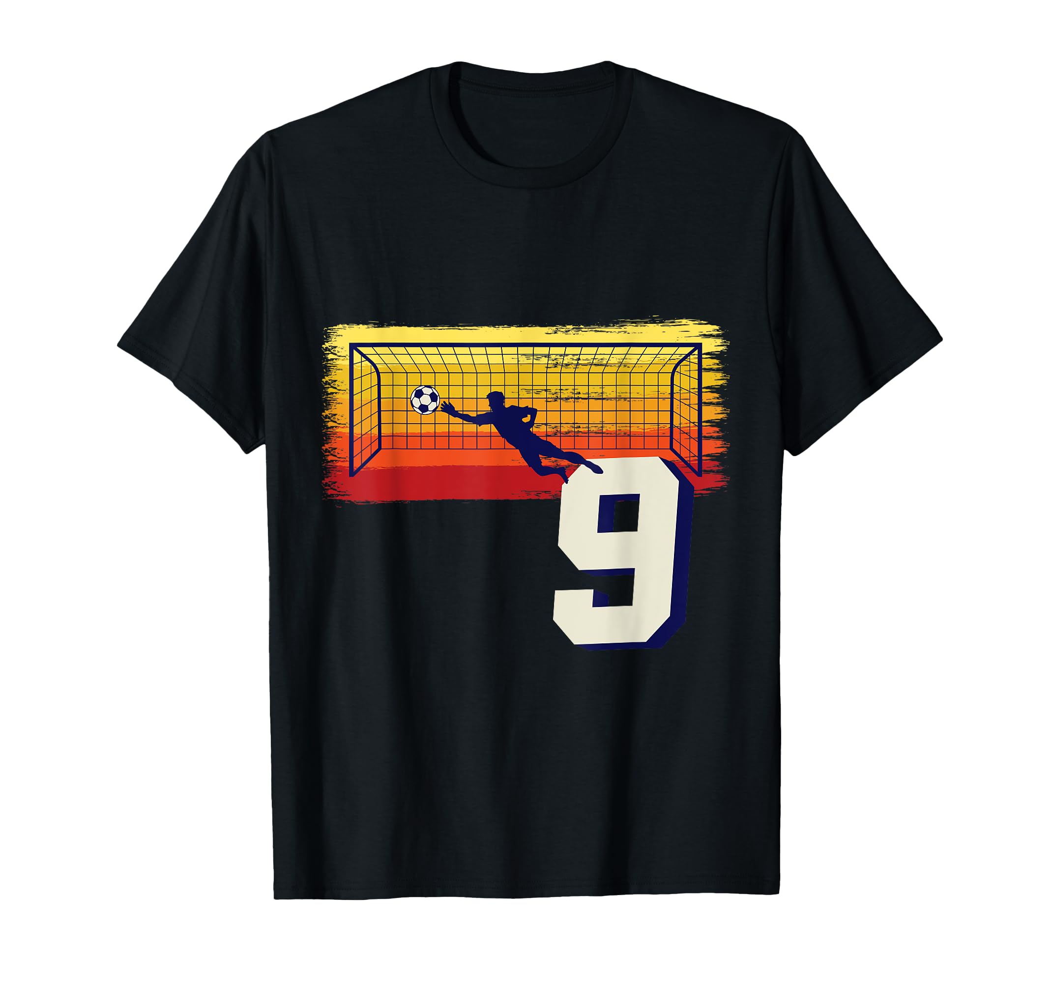 Football Goalkeeper 9Th Birthday Keeper T-Shirt - Novelty Apparel Men Women