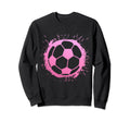 Soccer Player Ball Sports Sweatshirt - Minimalist Print Unisex