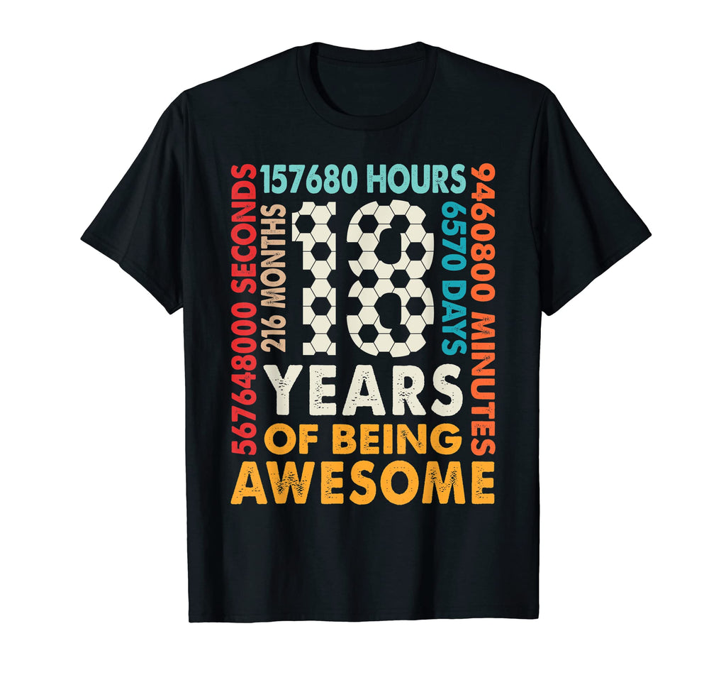 18Th Birthday 18 Years Old 216 Months T-Shirt - Trendy Graphic for Adults