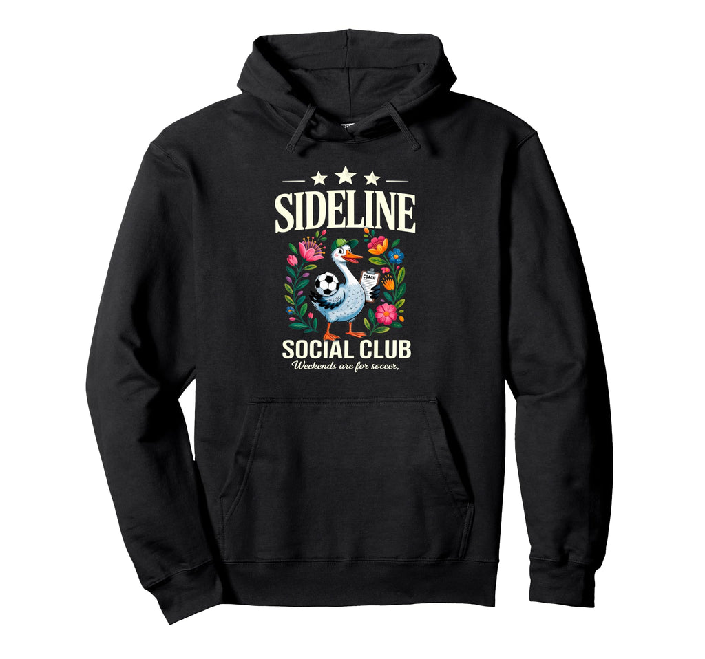 Sideline Social Club Floral Soccer Mom Hoodie - Graphic Print Men Women