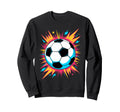 Arcade Soccer Ball Sweatshirt - Aesthetic Graphic Unisex