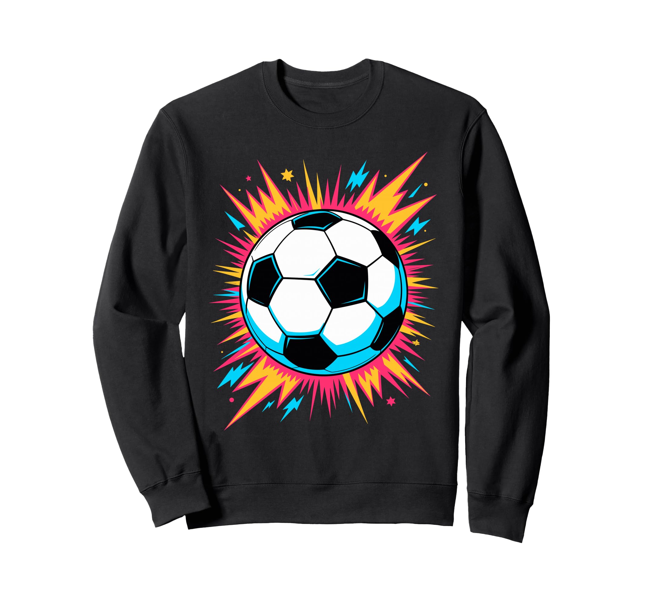 Arcade Soccer Ball Sweatshirt - Aesthetic Graphic Unisex