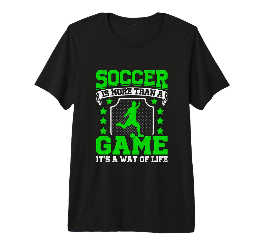 Soccer Is More Than Game Its Way Life Tri T-Shirt - Unique Graphic Unisex