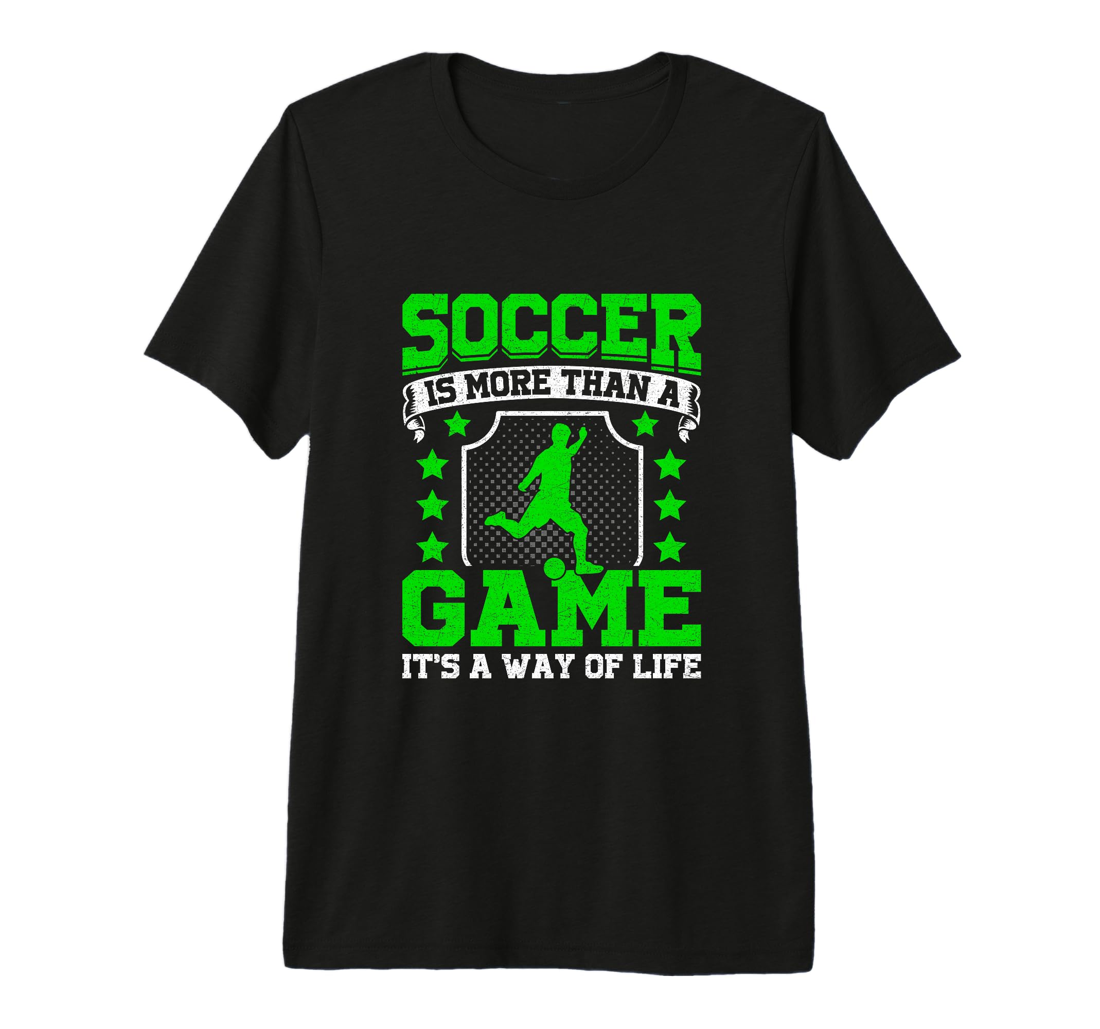 Soccer Is More Than Game Its Way Life Tri T-Shirt - Unique Graphic Unisex