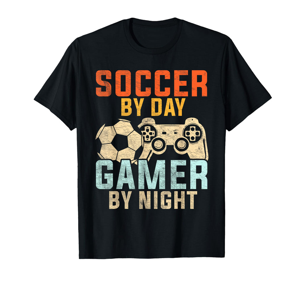 Soccer Day Gamer Night Soccer Gamer T-Shirt - Graphic Print Men Women