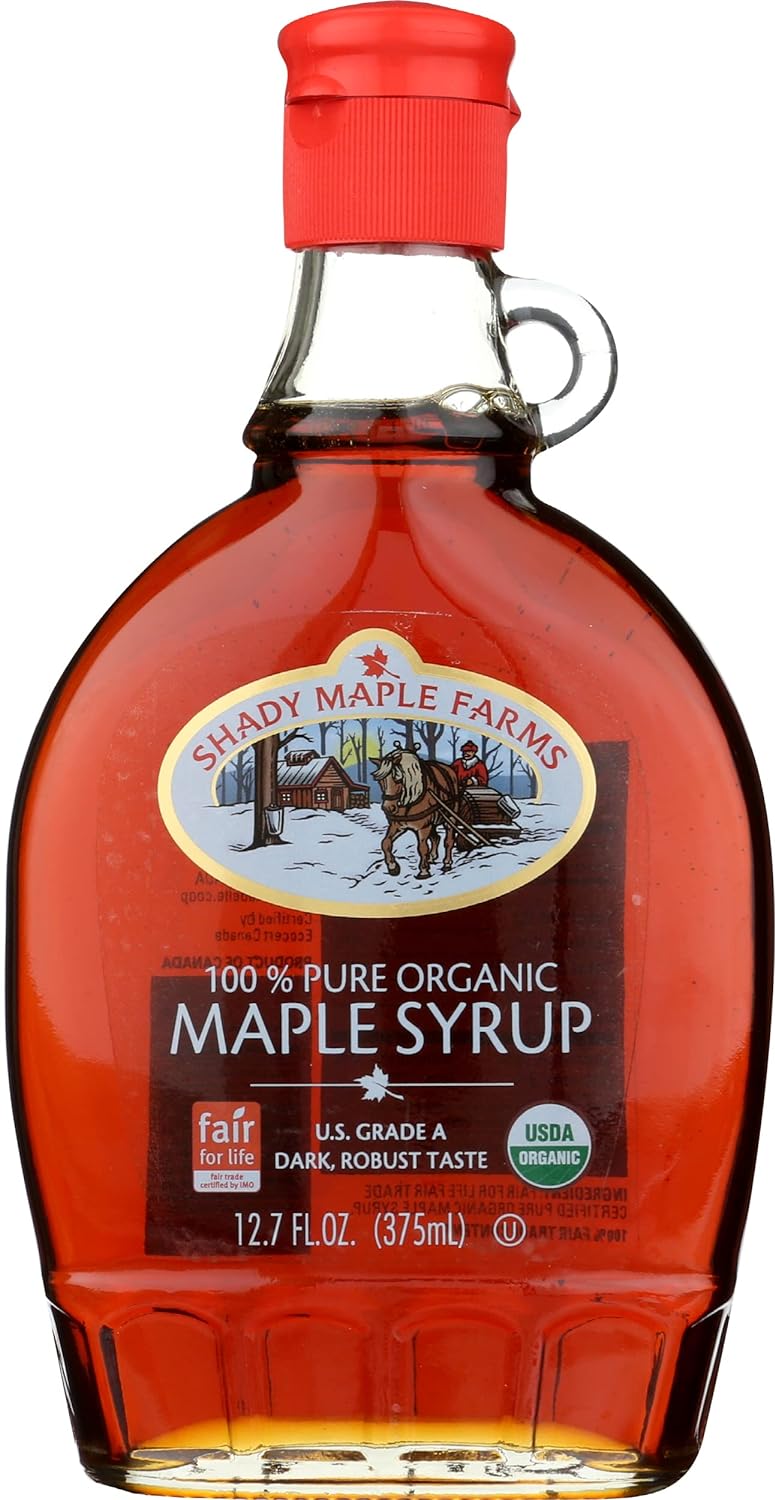 Shady Maple Farms 100% Pure Organic Maple Syrup - Grade A, 12.7 oz (Case of 12)