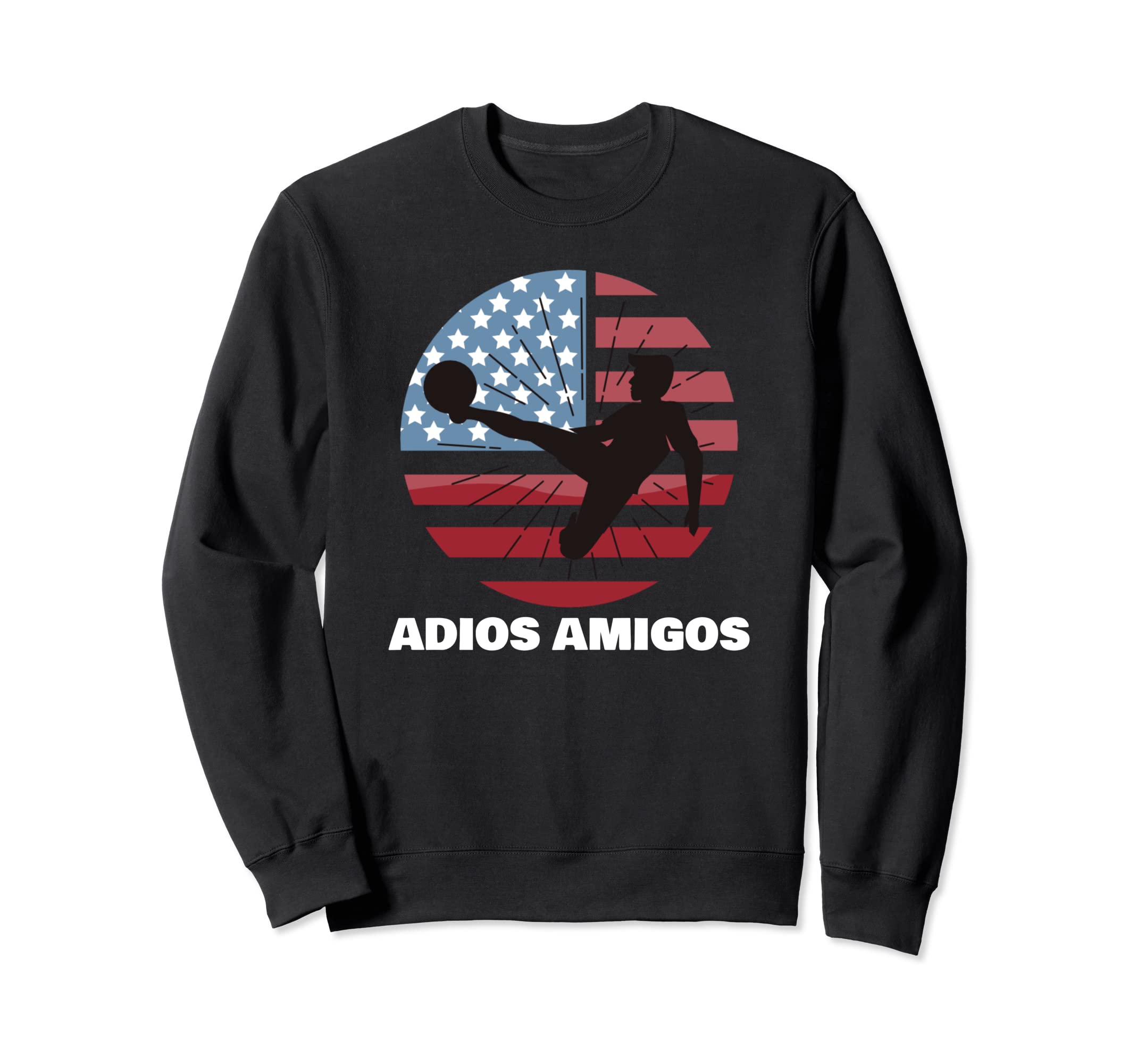 Soccer Usa Game Champion Adios Sweatshirt - Fun Novelty Design for Adults
