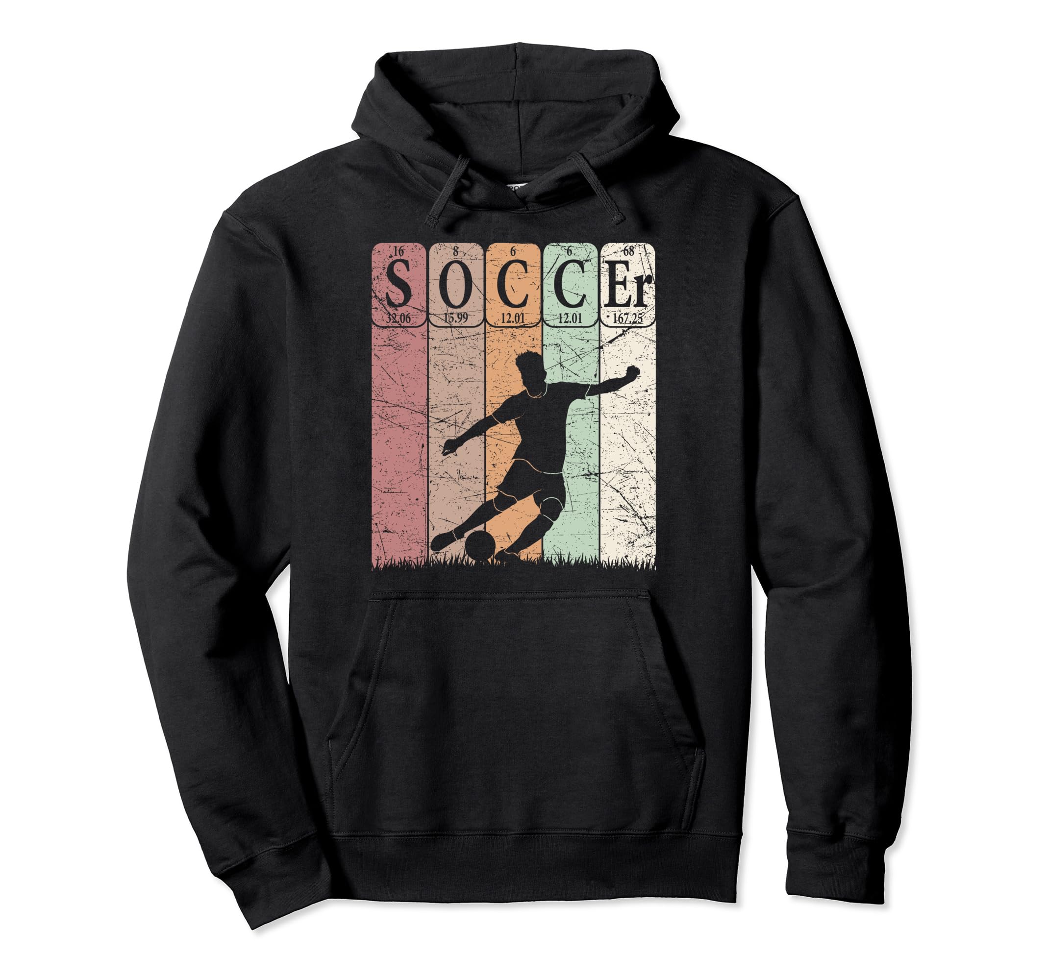 Soccer Periodic Table Elements Soccer Hoodie - Minimalist Print Unisex