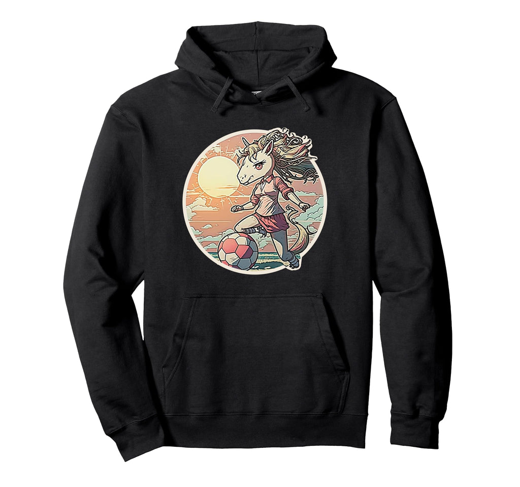 Soccer Anime Manga Unicorn Soccer Outfit Hoodie - Streetwear Style Unisex