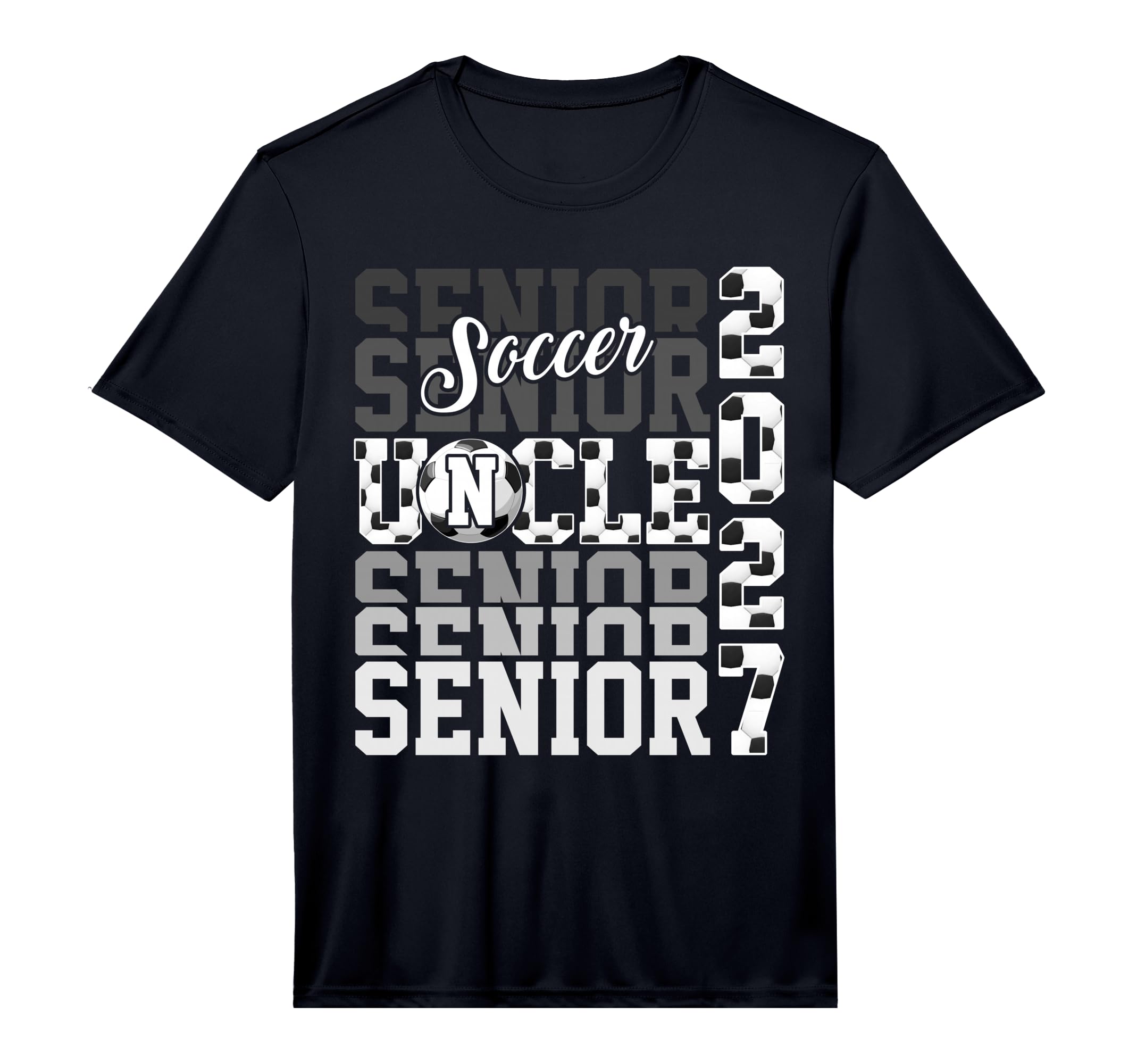 Senior 2027 Soccer Uncle Proud Family T-Shirt - Novelty Apparel Unisex
