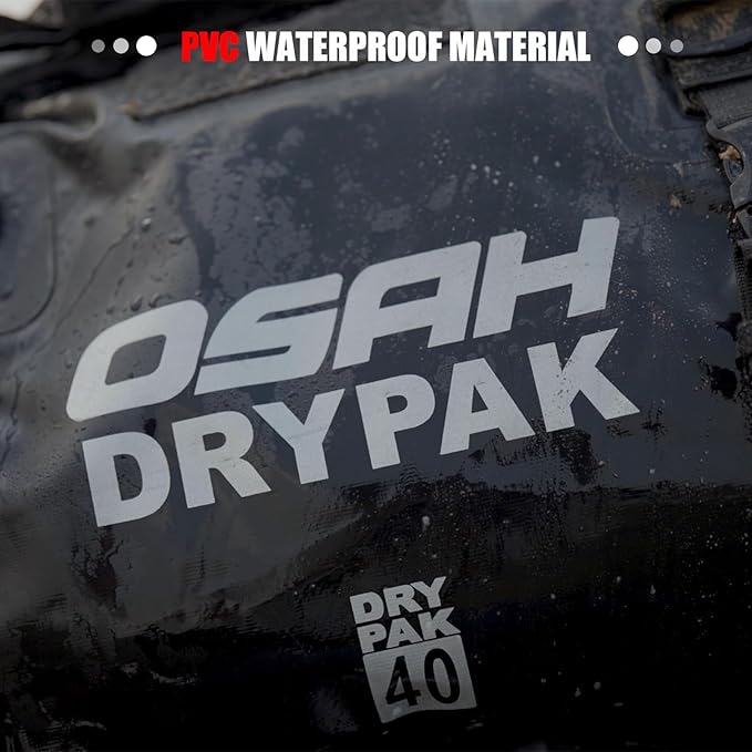 Waterproof Duffel& Luggage Bag - Motorcycle Dry Bag Tail Saddle Bags with Roll Top Closure,Large Storage Space,for Camping, Kayaking, Fishing & Traveling(Jungle, 60L)