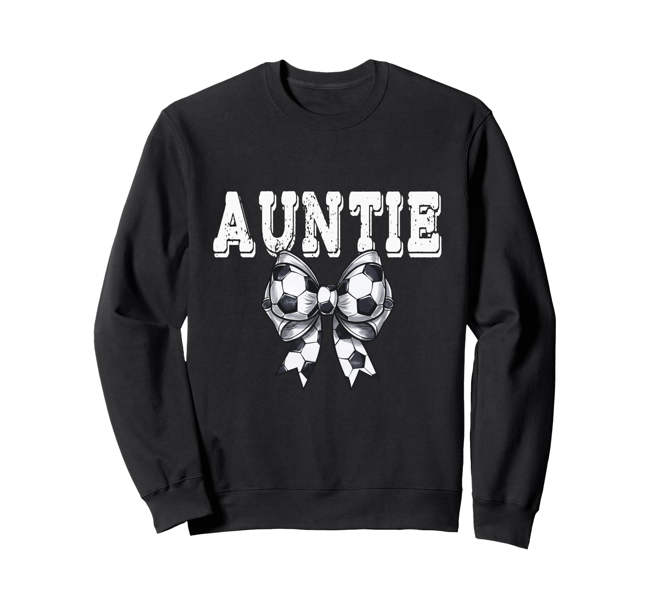 Coquette Soccer Bow Mom Auntie Grandma Sweatshirt - Streetwear Style Unisex