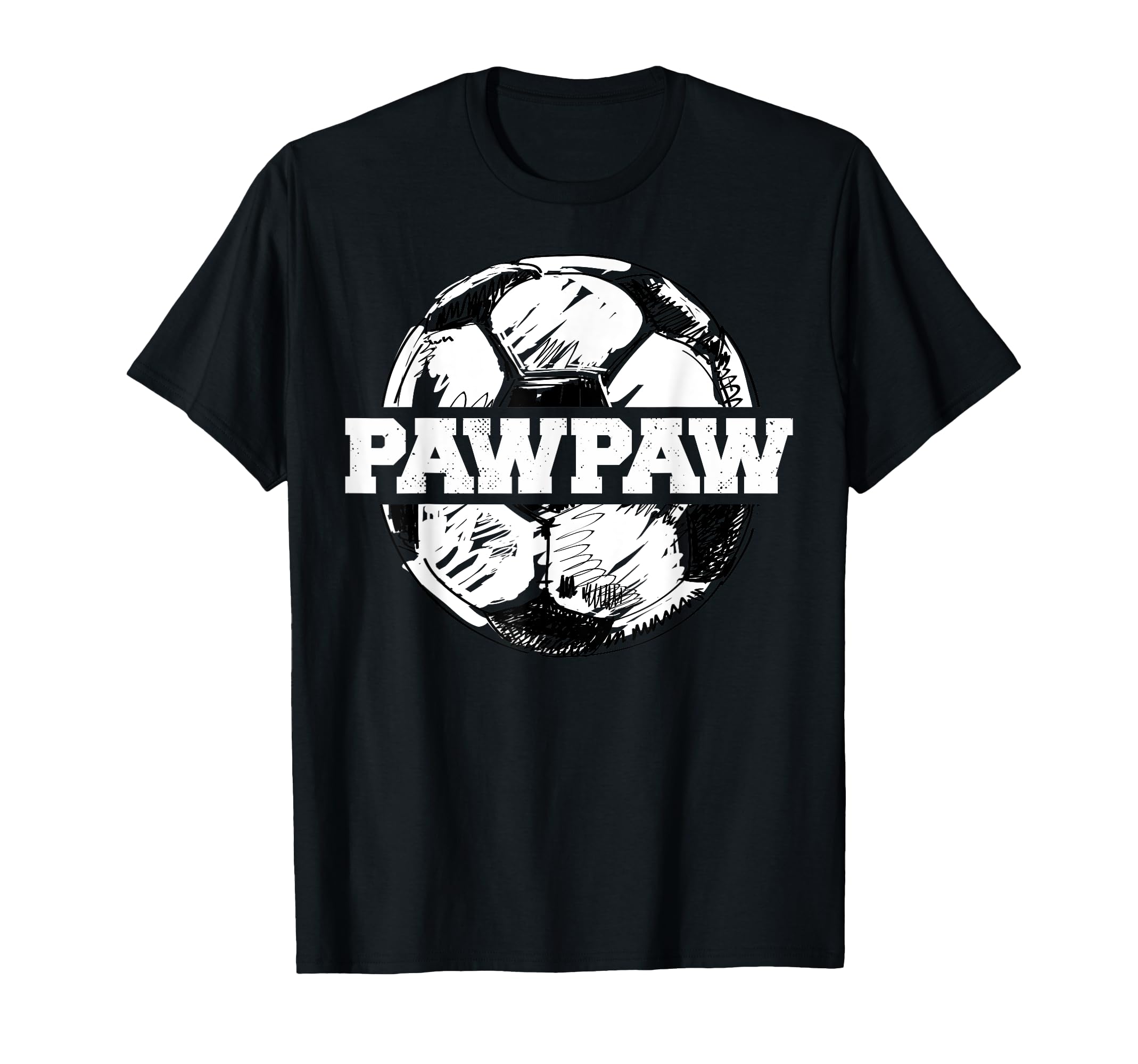 Soccer Pawpaw Soccer Ball Split T-Shirt - Fun Novelty Design Men Women