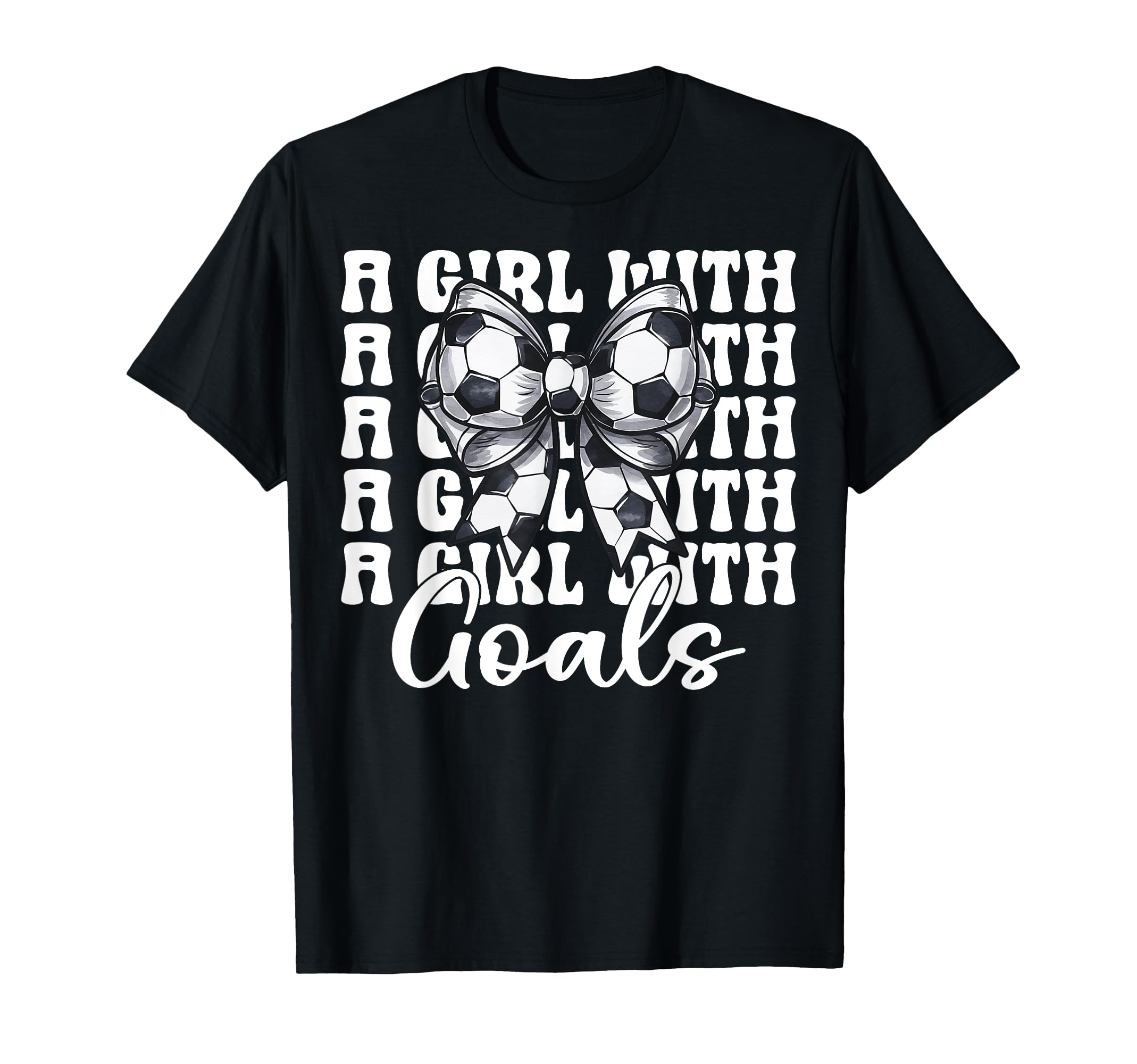 Womens Coquette Bow Soccer Player T-Shirt - Streetwear Style Men Women