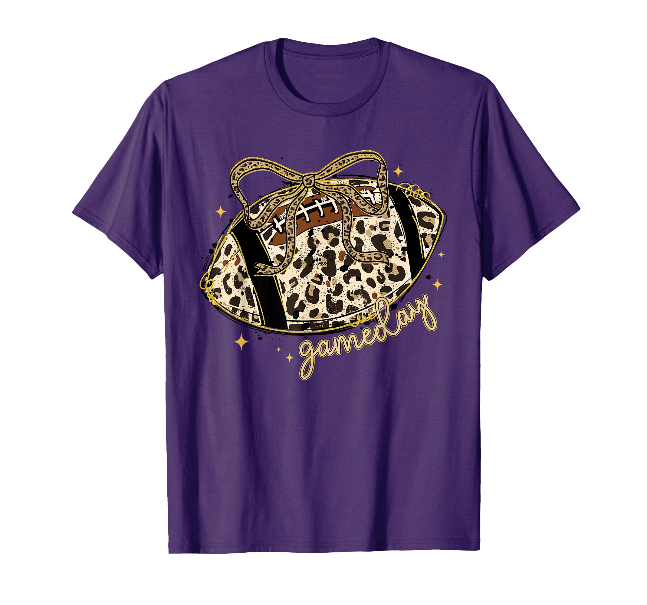 Camo Football Game Day Preppy Coquette T-Shirt - Novelty Apparel Men Women