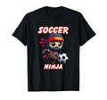 Funny Soccer Ninja Player T-Shirt - Casual Everyday Wear Men Women