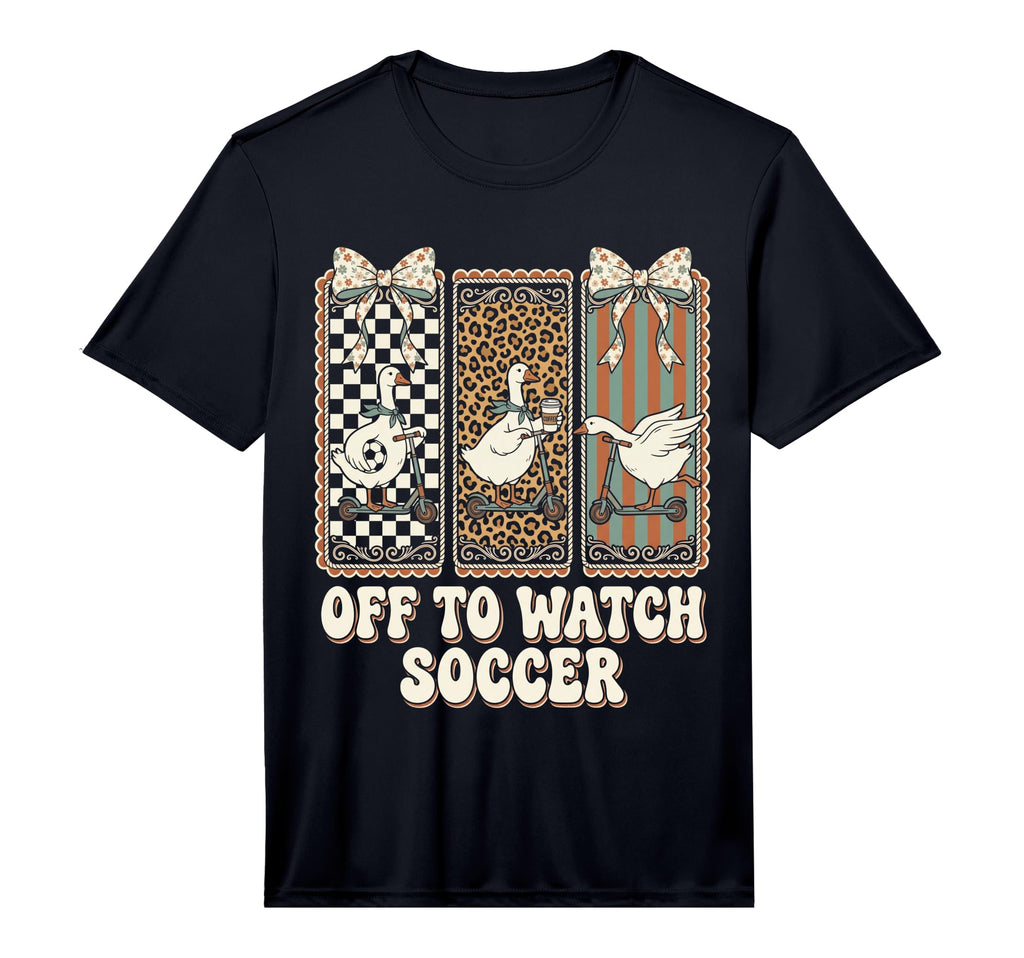 Off To Watch Soccer Silly Goose Funny T-Shirt - Streetwear Style Men Women
