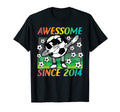 Awesome Since 2014 7 Year Old 7Th T-Shirt - Minimalist Print Men Women