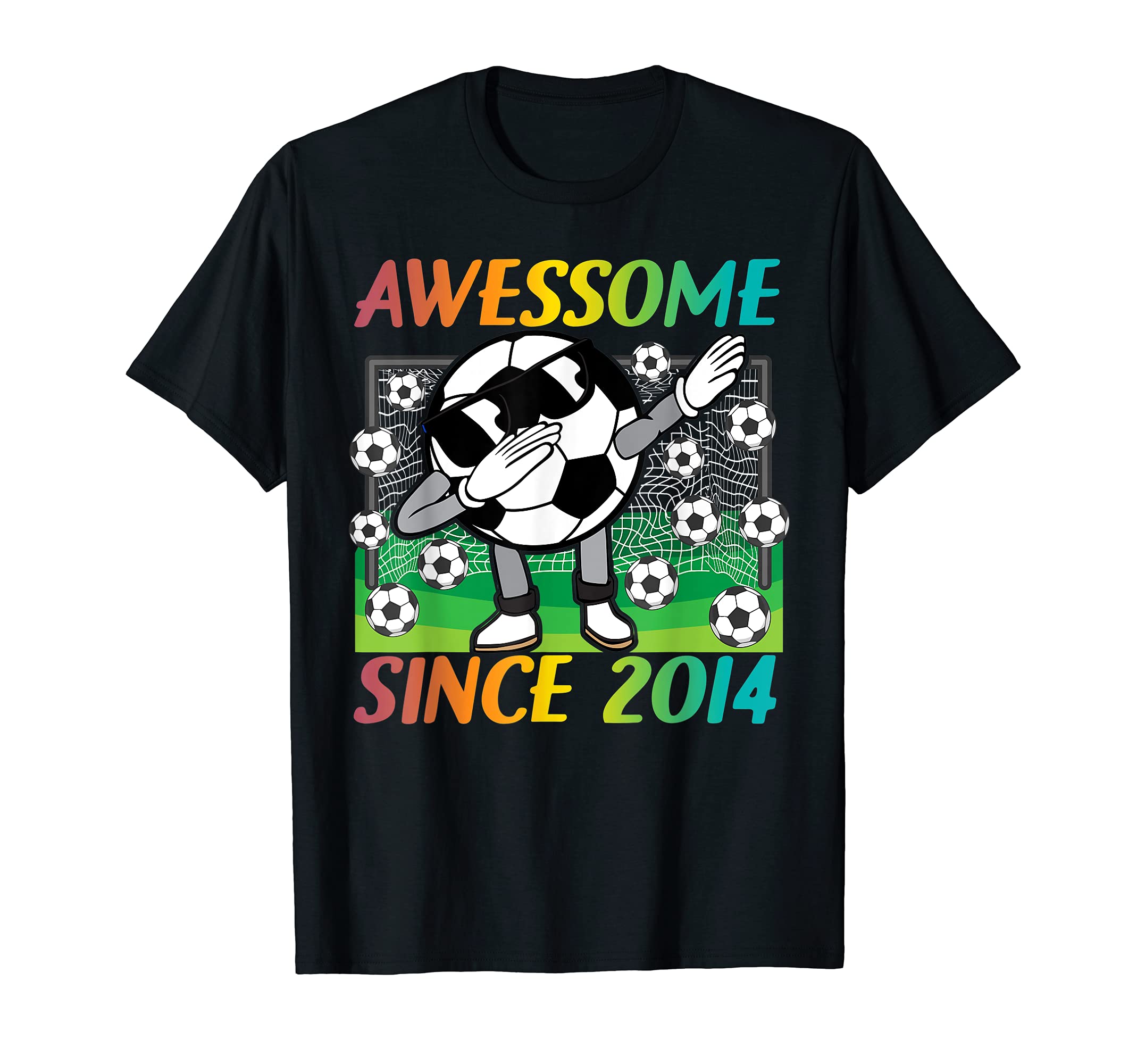 Awesome Since 2014 7 Year Old 7Th T-Shirt - Minimalist Print Men Women