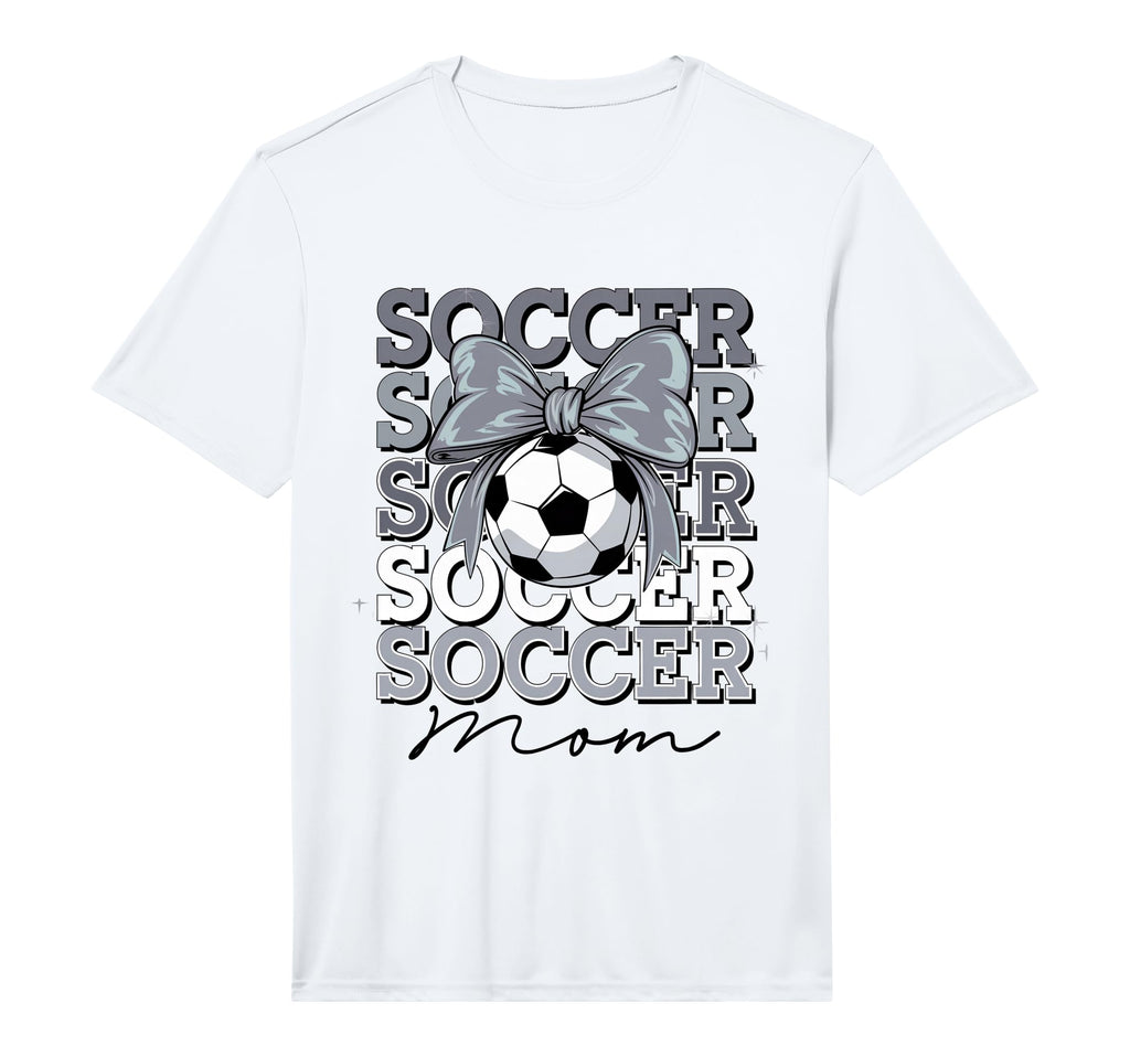 Groovy Soccer Mom Mother Coquette Bow T-Shirt - Streetwear Style Men Women