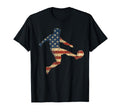 Soccer Player Patriotic American T-Shirt - Minimalist Print for Adults