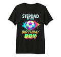 Stepdad Birthday Soccer Ball Colorful T-Shirt - Minimalist Print Unisex