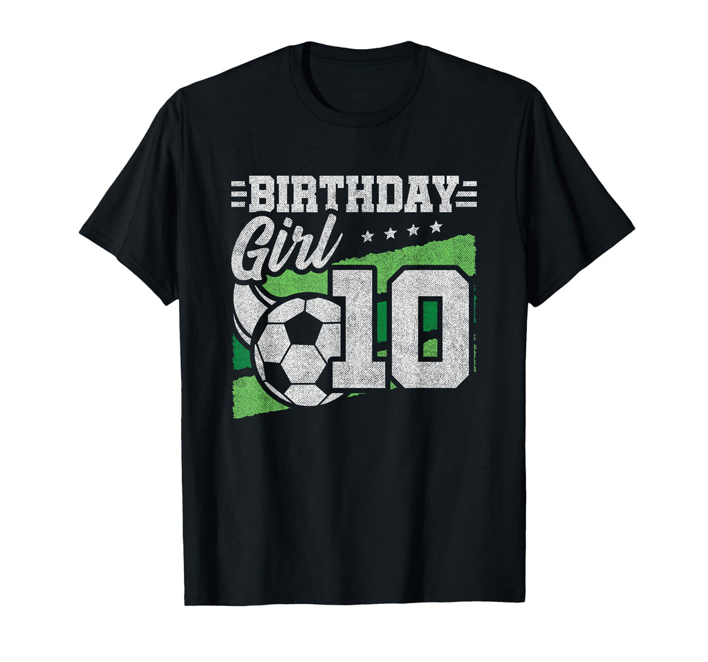 10Th Birthday Soccer Party 10 Year T-Shirt - Minimalist Print Men Women