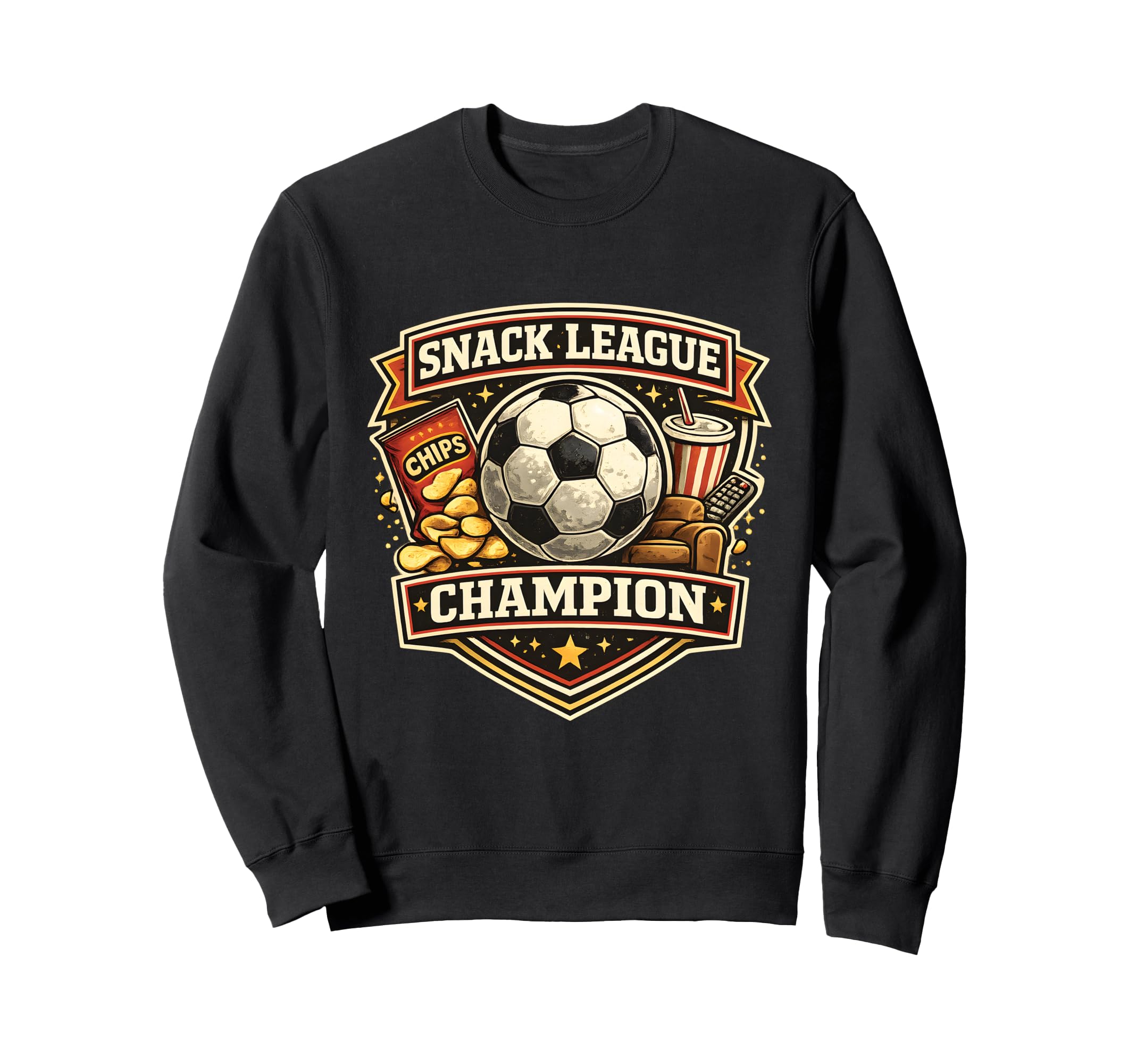 Snack League Champion Game Day Sweatshirt - Fun Novelty Design Men Women