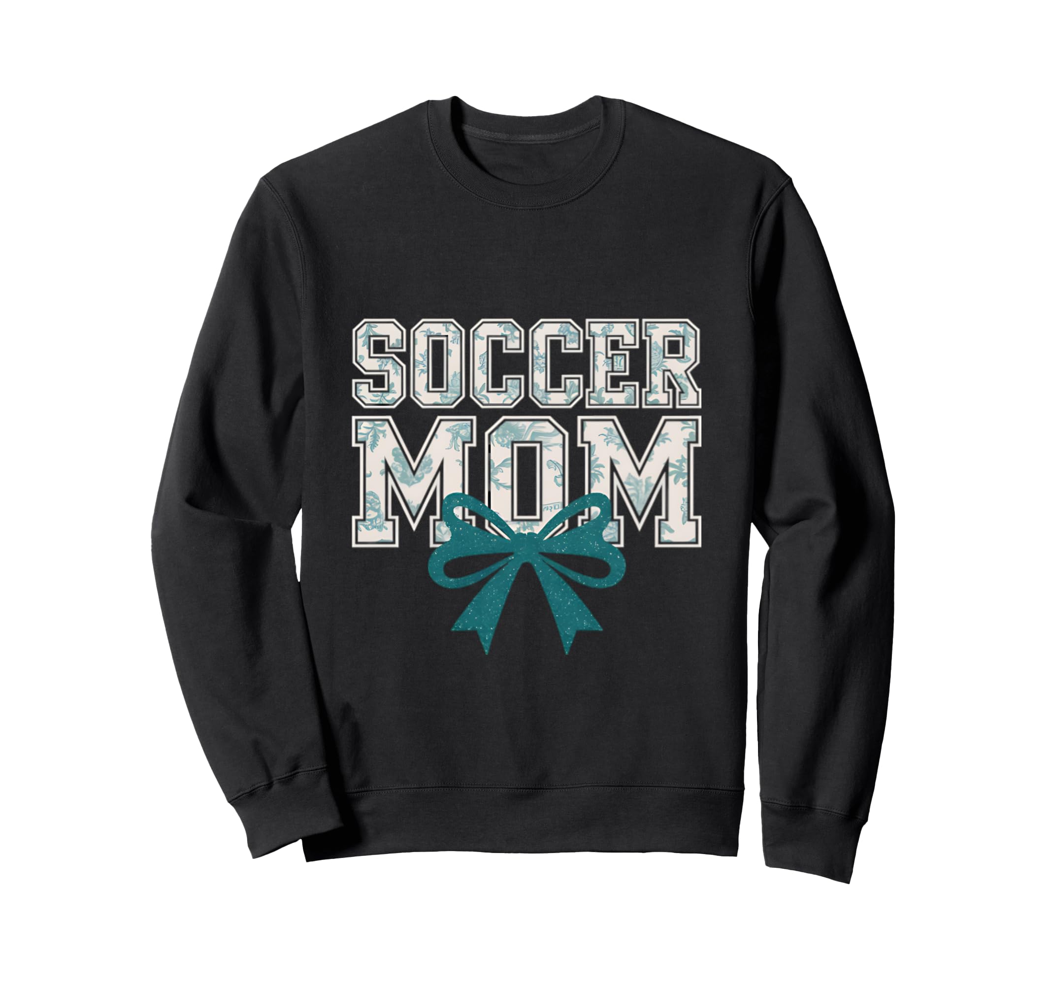 Soccer Mom Coquette Bow Mothers Day Sweatshirt - Trendy Graphic Unisex