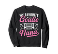 Proud Field Hockey Goalie Nana Field Sweatshirt - Aesthetic Graphic Unisex