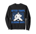 Funny Ice Hockey Goalkeeper Goalie Sweatshirt - Streetwear Style Men Women