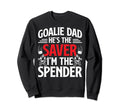 Funny Hockey Goalie Dad Ice Hockey Sweatshirt - Minimalist Print Unisex