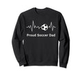 Soccer Papa Proud Soccer Dad Sweatshirt - Trendy Graphic Men Women