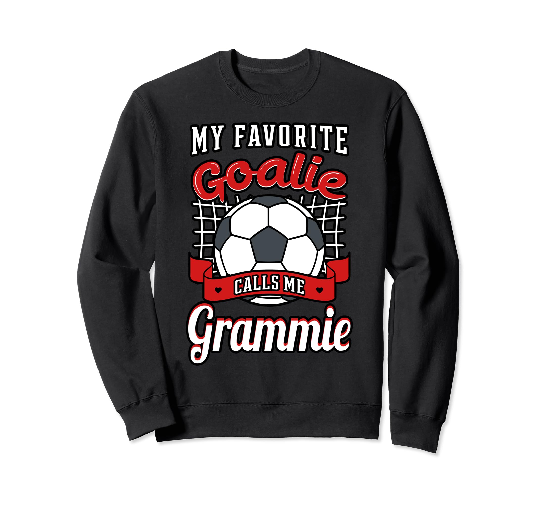 My Favorite Goalie Calls Me Sweatshirt - Minimalist Print for Adults