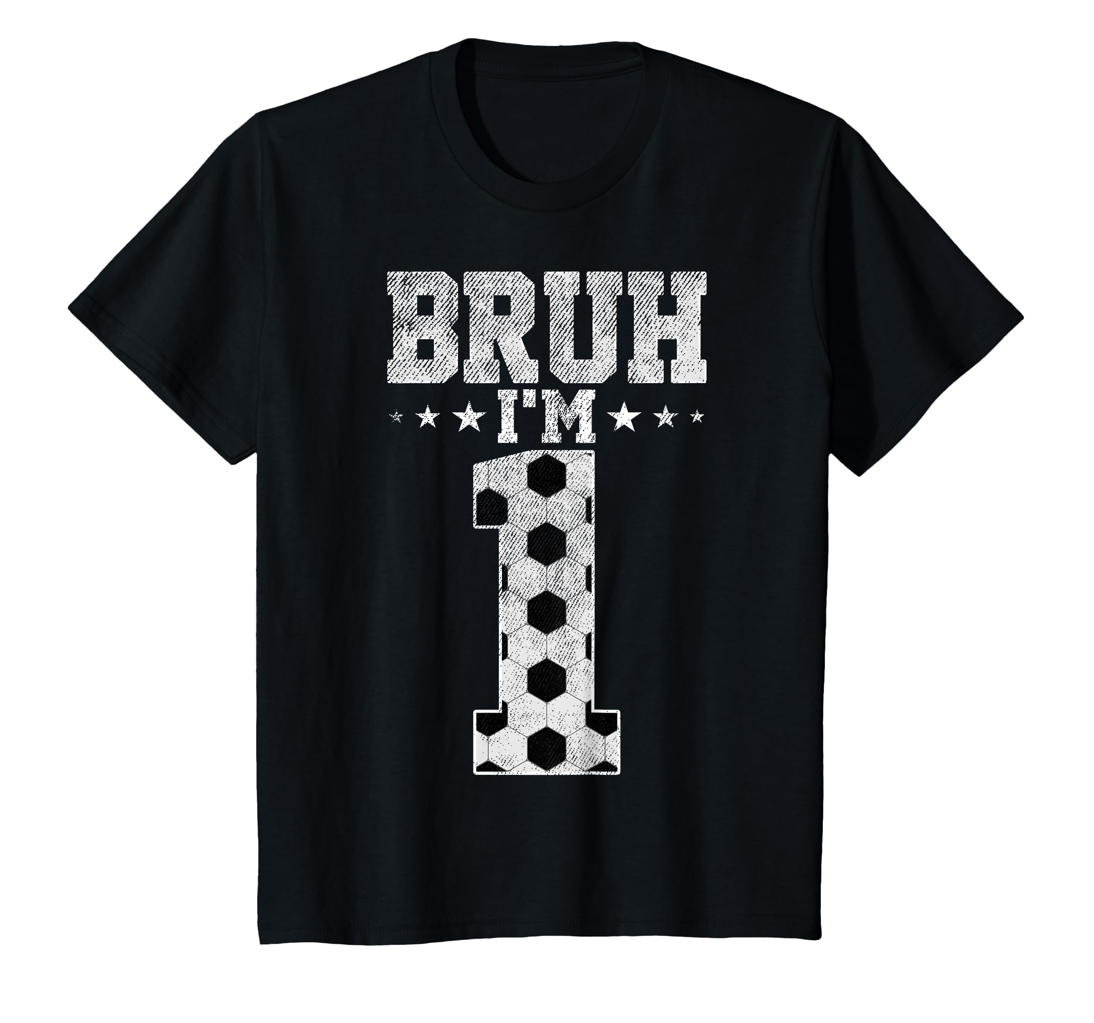 Bruh 1St Birthday Soccer Bruh Im 1 Year T-Shirt - Streetwear Style Unisex