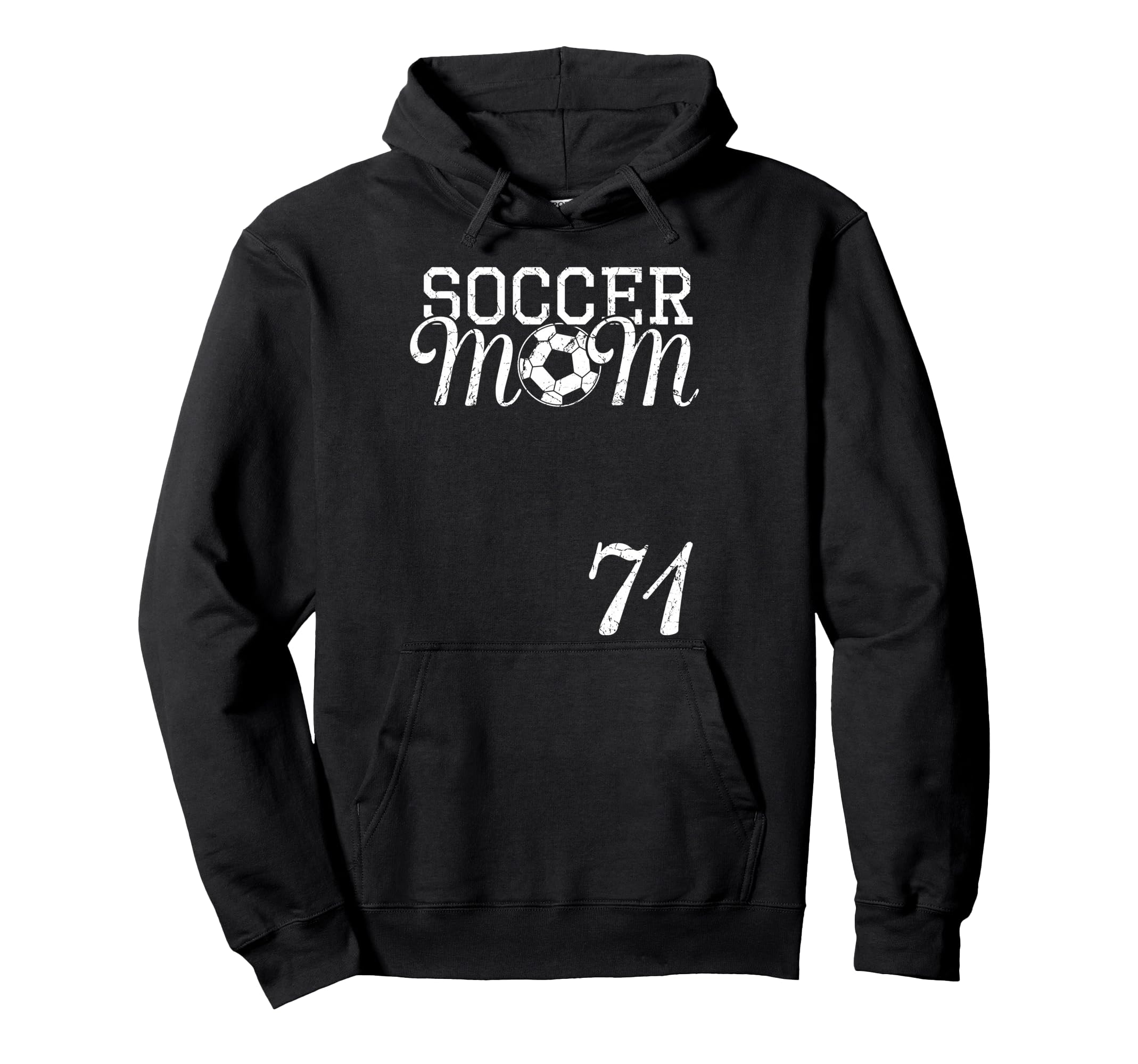 Soccer Mom Jersey Number 71 Favorite Hoodie - Fun Novelty Design Unisex