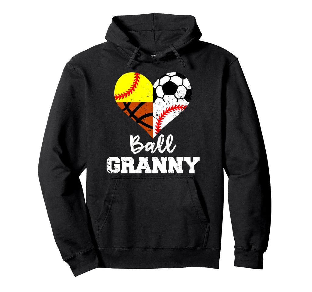 Ball Granny Funny Soccer Baseball Hoodie - Novelty Apparel Men Women