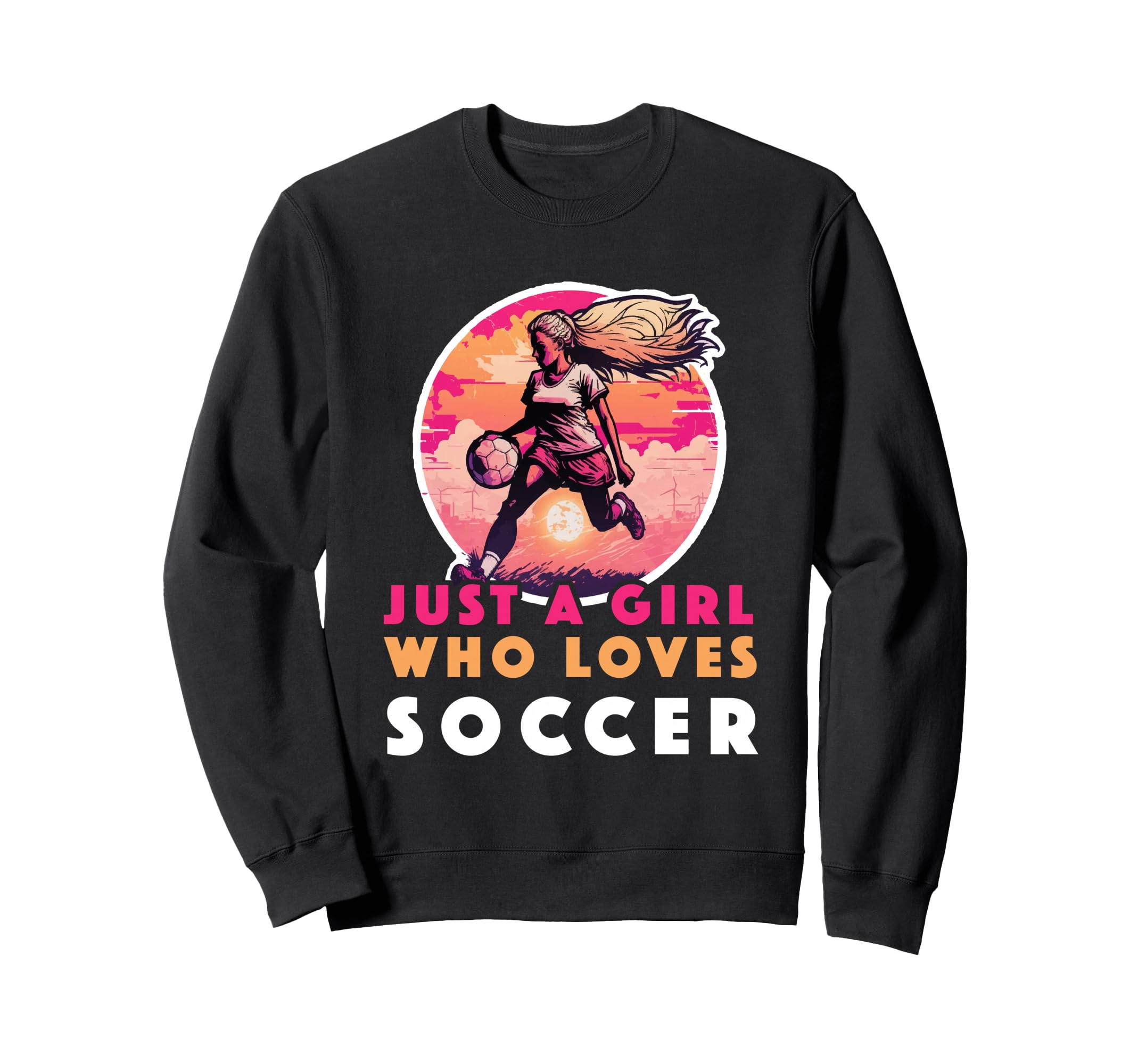 Just Who Loves Soccer Soccer Outfit Sweatshirt - Novelty Apparel Men Women